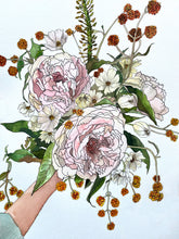 Load image into Gallery viewer, Custom Wedding Bouquet Painting
